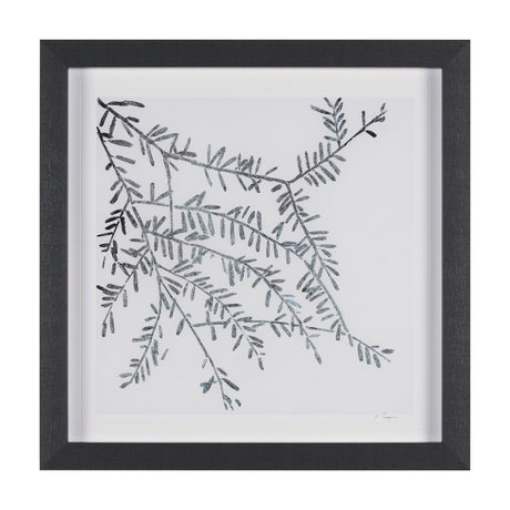 Evergreen Branches I by Mercana Studio a Hand Embellished Framed Art Print Matted under Glass by Mercana at Eve Furniture
