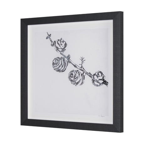 Evergreen Branches III by Mercana Studio a Hand Embellished Framed Art Print Matted under Glass by Mercana at Eve Furniture