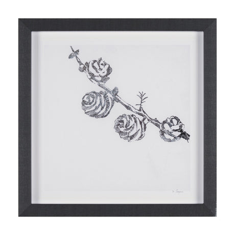 Evergreen Branches III by Mercana Studio a Hand Embellished Framed Art Print Matted under Glass by Mercana at Eve Furniture