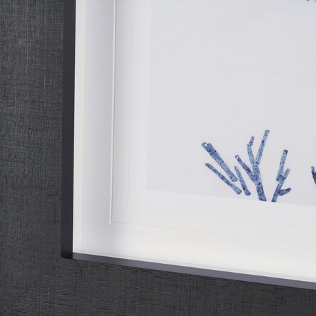Evergreen Branches IV by Mercana Studio a Hand Embellished Framed Art Print Matted under Glass by Mercana at Eve Furniture