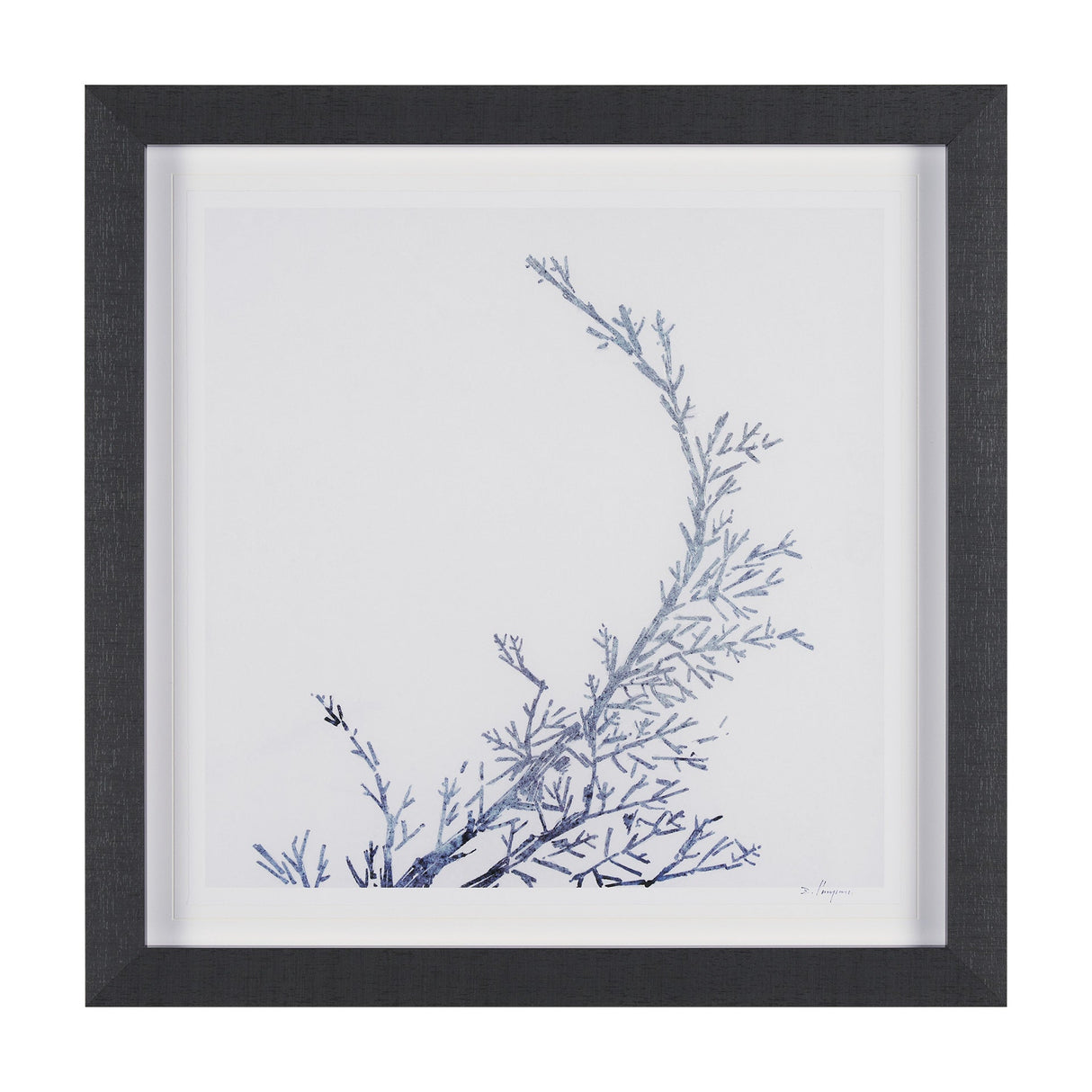 Evergreen Branches IV by Mercana Studio a Hand Embellished Framed Art Print Matted under Glass by Mercana at Eve Furniture
