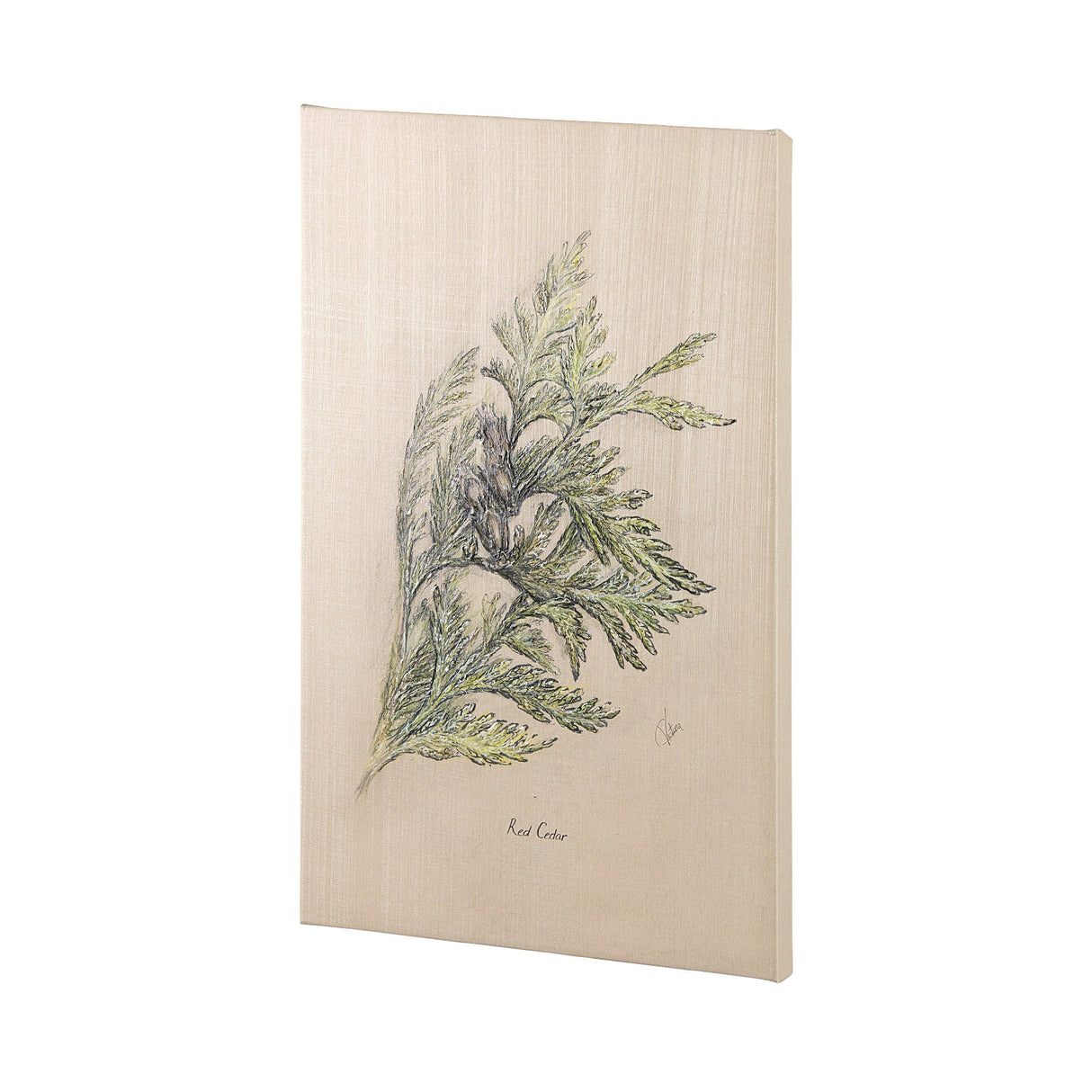 Evergreen collection III by Victoria a Hand Embellished Textured Canvas by Mercana at Eve Furniture