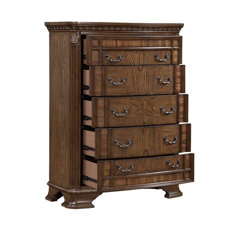 Everleigh Brown Chest by Homelegance at Eve Furniture