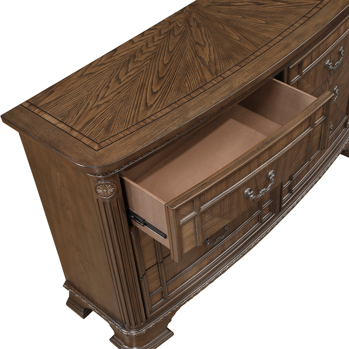Everleigh Brown Dresser by Homelegance at Eve Furniture