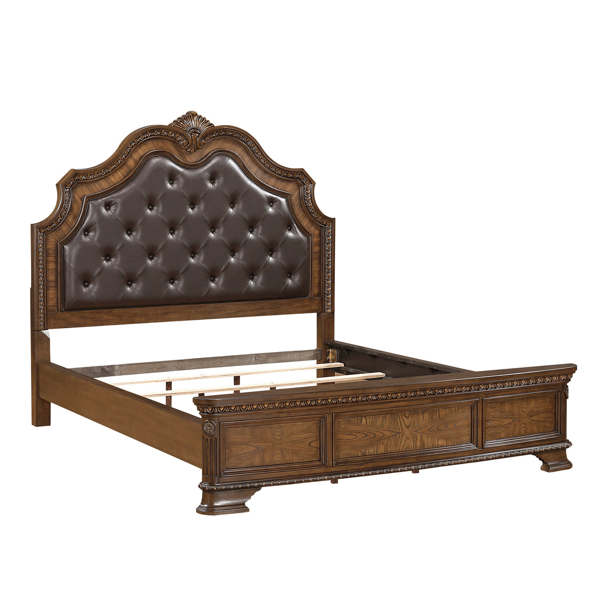Everleigh Brown Eastern King Bed by Homelegance at Eve Furniture