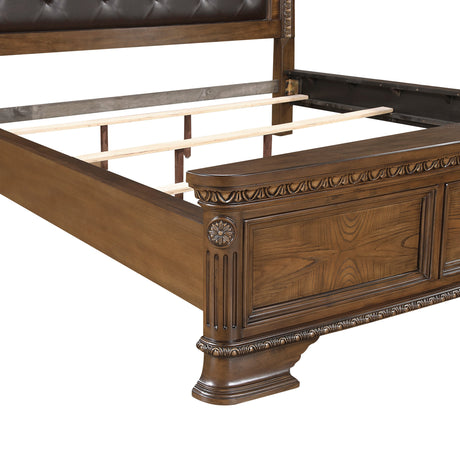 Everleigh Brown Eastern King Bed by Homelegance at Eve Furniture