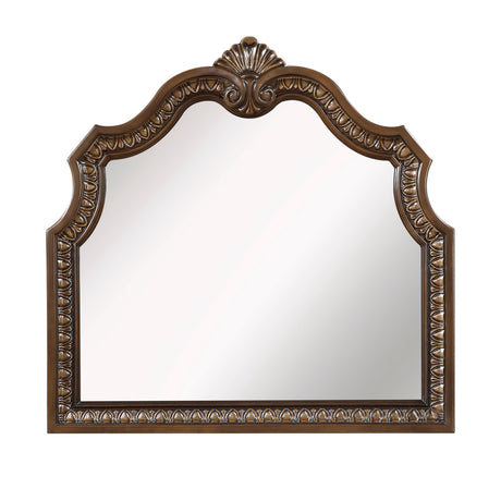 Everleigh Brown Mirror (Mirror Only) by Homelegance at Eve Furniture