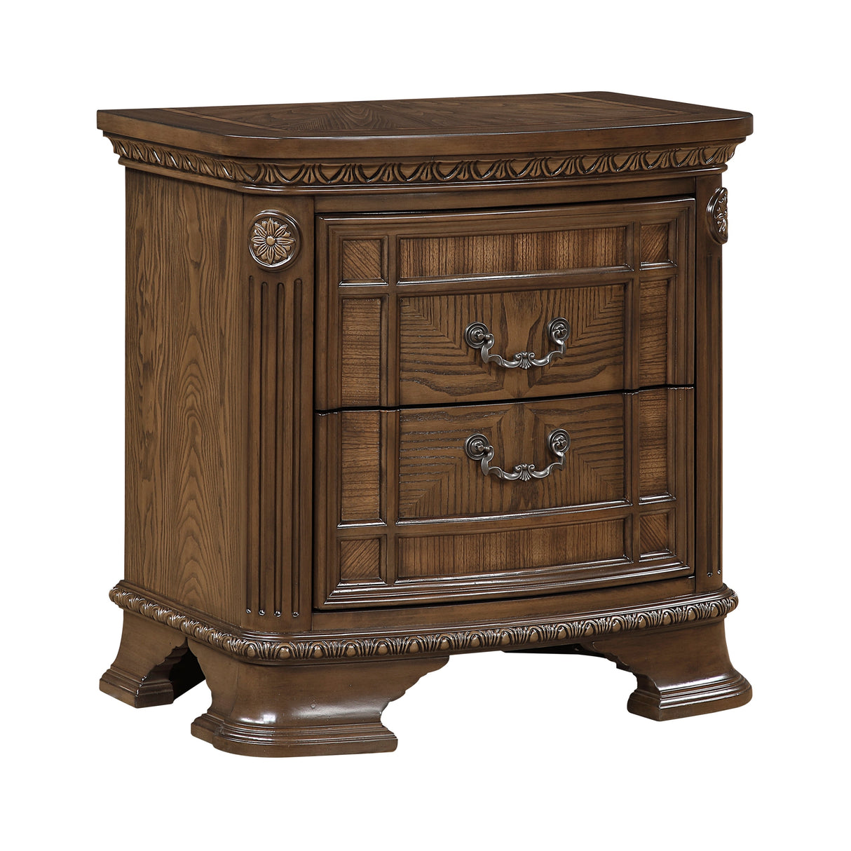 Everleigh Brown Night Stand by Homelegance at Eve Furniture