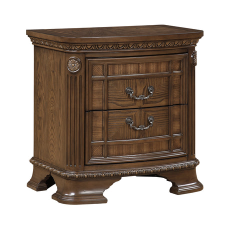 Everleigh Brown Night Stand by Homelegance at Eve Furniture