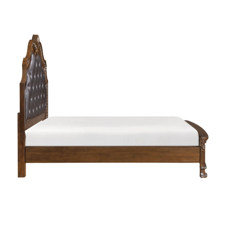 Everleigh Brown Queen Bed by Homelegance at Eve Furniture