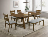 Everly Brown Dining Table by Crown Mark at Eve Furniture