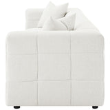 Everly Off White Boucle Extra Long Sofa by Coaster at Eve Furniture
