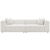 Everly Off White Boucle Extra Long Sofa by Coaster at Eve Furniture