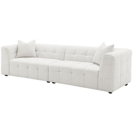 Everly Off White Boucle Extra Long Sofa by Coaster at Eve Furniture