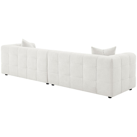 Everly Off White Boucle Extra Long Sofa by Coaster at Eve Furniture