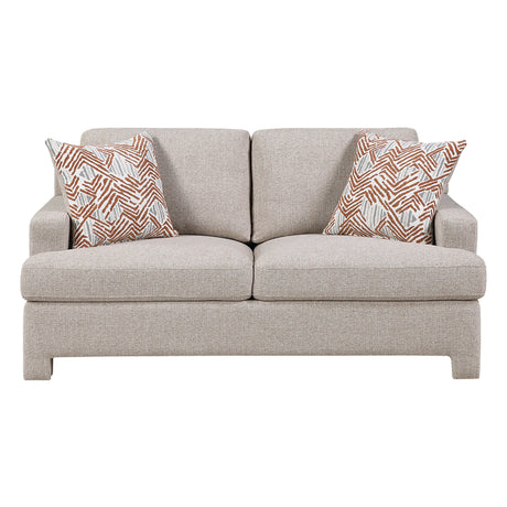 Everly Taupe 2-Piece Living Room Set by Homelegance at Eve Furniture