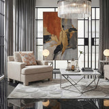 Everly Taupe Chair by Homelegance at Eve Furniture