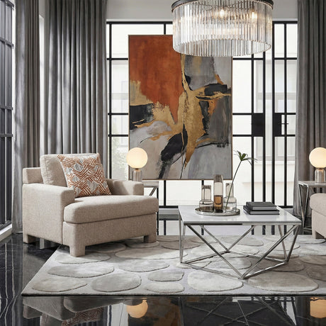 Everly Taupe Chair by Homelegance at Eve Furniture