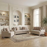 Everly Taupe Chair by Homelegance at Eve Furniture