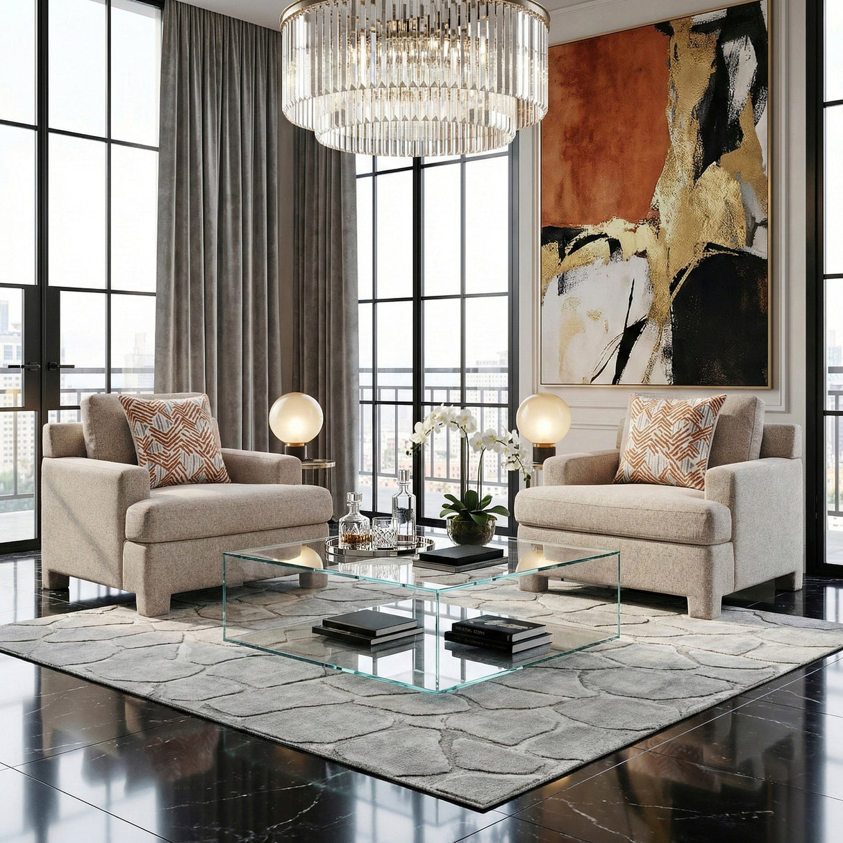 Everly Taupe Chair by Homelegance at Eve Furniture