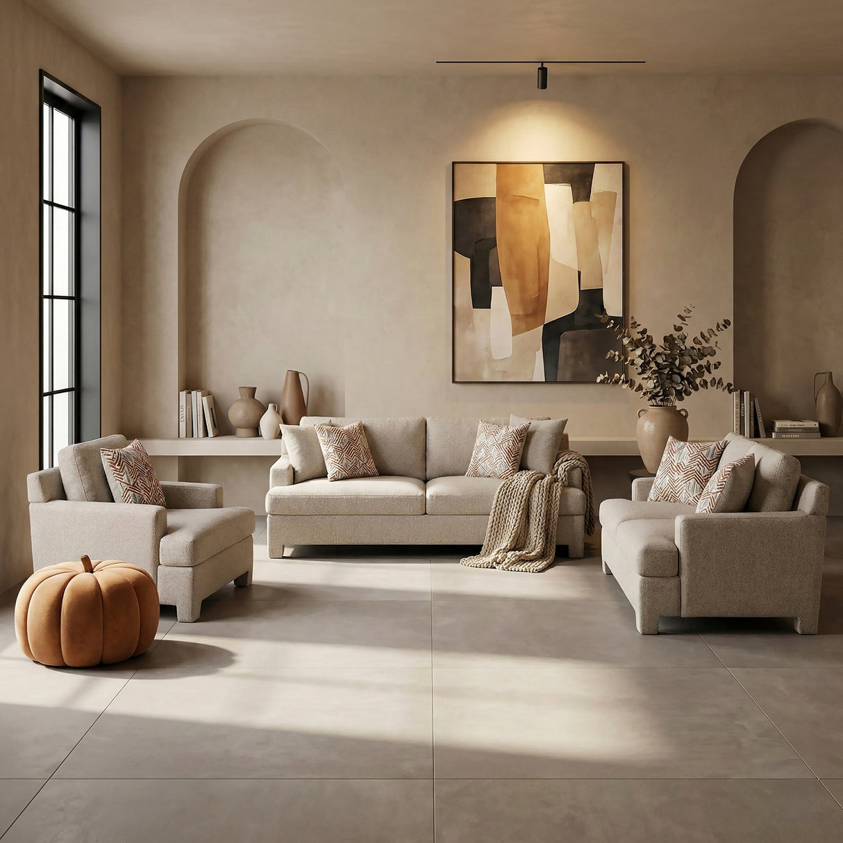 Everly Taupe Chair by Homelegance at Eve Furniture