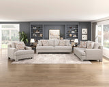 Everly Taupe Chair by Homelegance at Eve Furniture