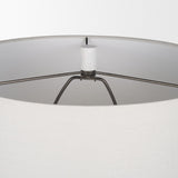 Everly White Cement W/Beige Shade Table Lamp by Mercana at Eve Furniture
