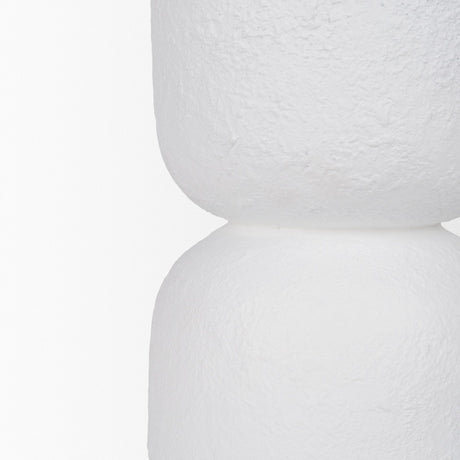 Everly White Cement W/Beige Shade Table Lamp by Mercana at Eve Furniture