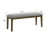 Everly Brown Bench by Crown Mark at Eve Furniture