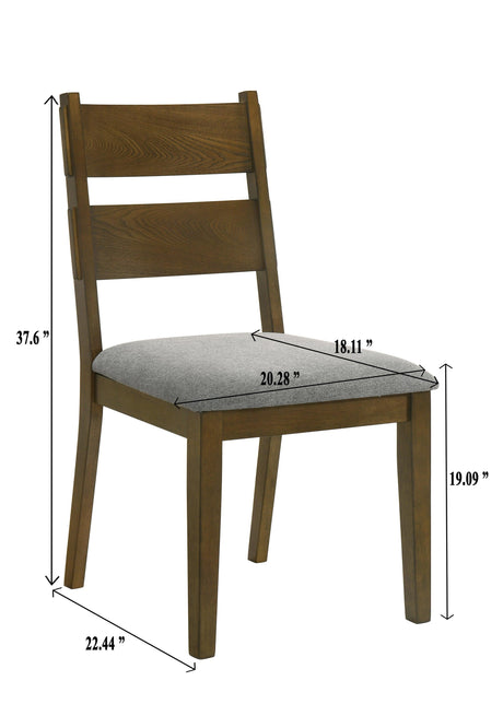 Everly Brown Dining Chair, Set of 2 by Crown Mark at Eve Furniture