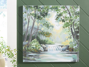 Evermaddick Green/Gray/White Wall Art by Ashley at Eve Furniture