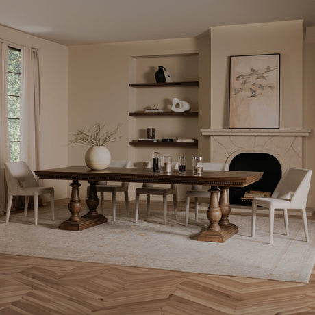 Everson Brown Dining Table by MOES at Eve Furniture