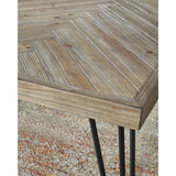 Everson Solid Fir Console Table in Sand Dollar by Modus Furniture at Eve Furniture