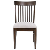 Everton Slat Back Dining Side Chair Walnut (Set of 2)