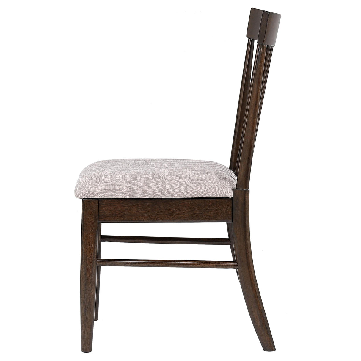 Everton Slat Back Dining Side Chair Walnut (Set of 2)