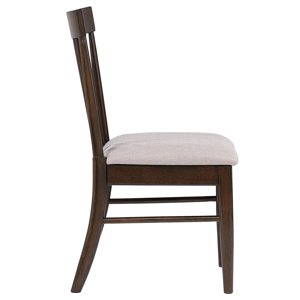 Everton Slat Back Dining Side Chair Walnut (Set of 2)