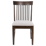 Everton Slat Back Dining Side Chair Walnut (Set of 2) by Coaster at Eve Furniture