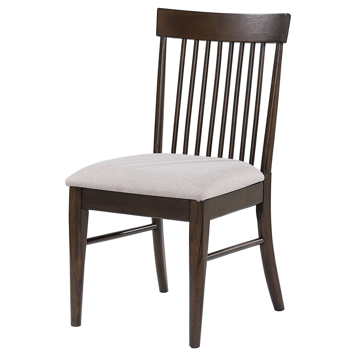 Everton Slat Back Dining Side Chair Walnut (Set of 2) by Coaster at Eve Furniture