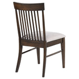 Everton Slat Back Dining Side Chair Walnut (Set of 2) by Coaster at Eve Furniture