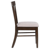 Everton Slat Back Dining Side Chair Walnut (Set of 2) by Coaster at Eve Furniture