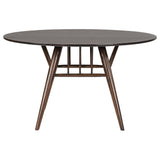 Everton Walnut 5-Piece Round 54-inch Dining Set by Coaster at Eve Furniture