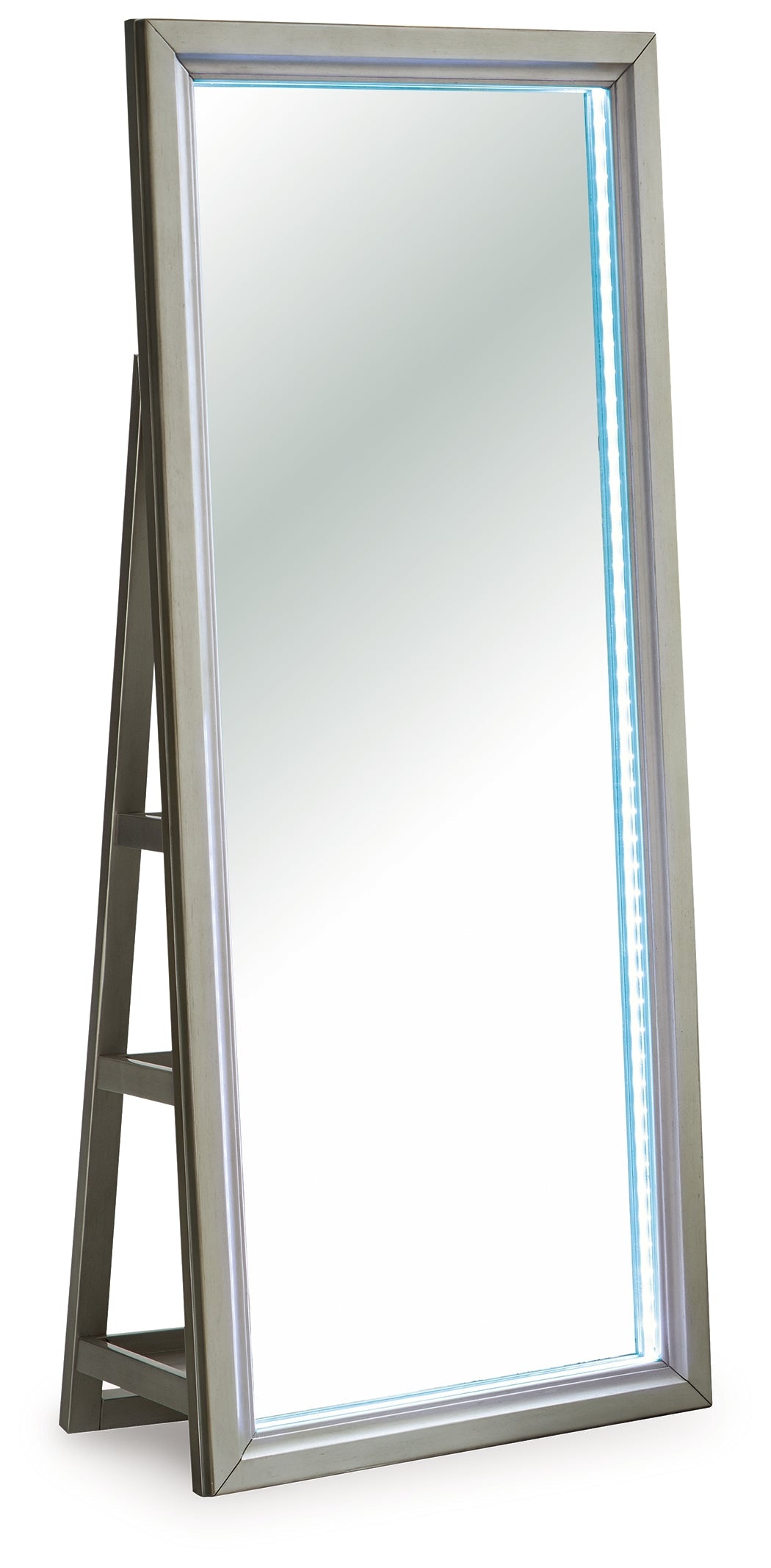 Evesen Champagne Floor Standing Mirror/Storage by ASHLEY FURNITURE at Eve Furniture