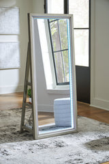 Evesen Champagne Floor Standing Mirror/Storage by ASHLEY FURNITURE at Eve Furniture