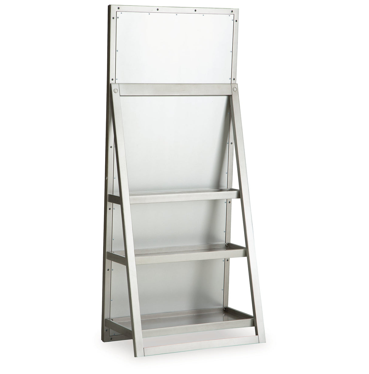 Evesen Champagne Floor Standing Mirror/Storage by ASHLEY FURNITURE at Eve Furniture
