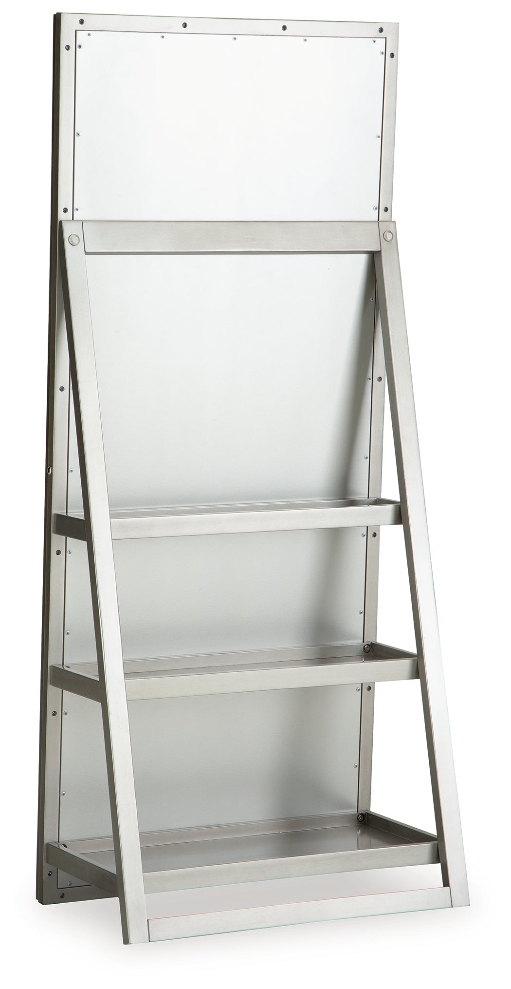 Evesen Champagne Floor Standing Mirror/Storage by ASHLEY FURNITURE at Eve Furniture