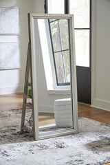 Evesen Champagne Floor Standing Mirror/Storage by ASHLEY FURNITURE at Eve Furniture