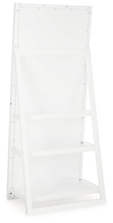 Evesen White Floor Standing Mirror/Storage by Ashley at Eve Furniture