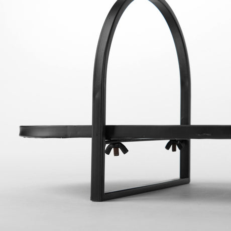 Evianna Mirrored W/Black Metal Frame Tray by Mercana at Eve Furniture