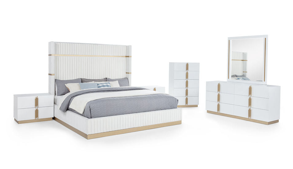 Evon White Bedroom Set by New Era Innovations at Eve Furniture