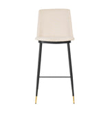Evora Velvet Counter Stool - Set of 2 by TOV Furniture at Eve Furniture